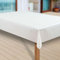 laro Wachstuch-Tischdecke Abwaschbar Garten-Tischdecke Wachstischdecke PVC Plastik-Tischdecken Eckig Meterware Wasserabweisend Abwischbar GAE, Muster:Perla Weiss-Creme, Größe:140x1000