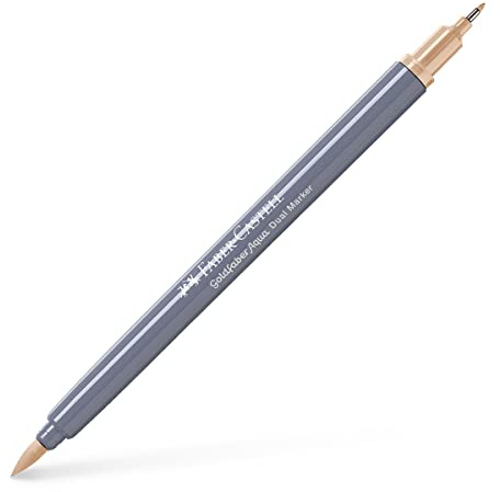 Faber-Castell Creative Studio Goldfaber Aqua Dual Marker, Sand, Single Marker, für Kunst, Handwerk, Zeichnen, Skizzieren, Zuhause, Schule, Universität, Ausmalen