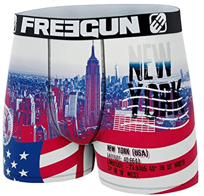 FREEGUN Boxershorts für Herren, USA-Flagge, A25., S