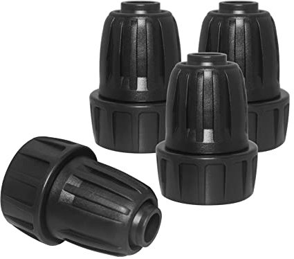 Hooshing Lot de 4 adaptateurs de tuyau d'arrosage goutte à goutte de 1,27 cm vers 1,27 cm pour robinet d'arrosage réutilisables pour fournitures de jardin