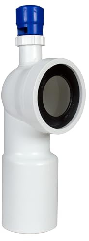 WC Bogen Anschlussbogen Toilette Ablaufbogen Abfluss Verbindung Belüftungsventil mit Belüftungsventil Ø 110 mm
