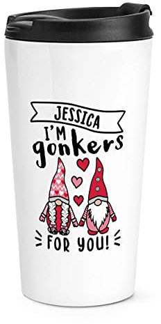 Personalised I'm Gonkers for You Gonk Travel Mug Cup