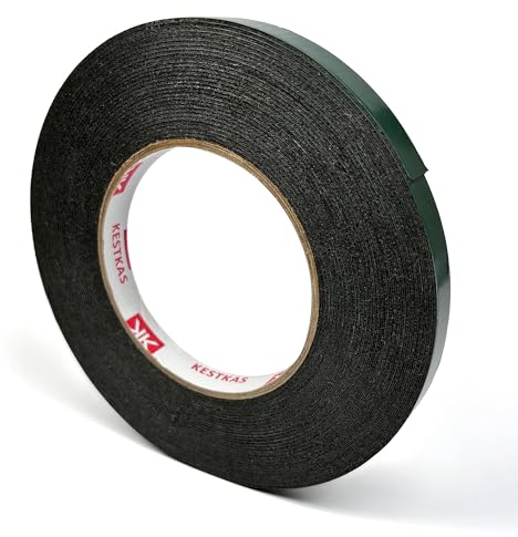 KESTKAS Nastro Biadesivo Extra forte multifunzione 12mm x 10m - fissaggio istantaneo su più superfici - nastro in schiuma impermeabile - nastro di montaggio all'interno o all'esterno
