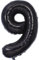 Vthoviwa 40 Zoll/18 Farbens Luftballon Zahlen 9 Schwarz, Luftballon 9. Geburtstag Foil Ballon, 0123456789,10-19,20-25,30,40,50,60,70,80,90, Folienballon 9 Party Dekoration Helium Unterstützen