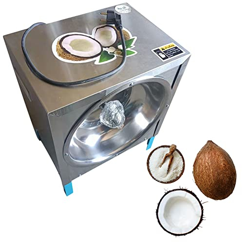 Déchiqueteur de grattoir à noix de coco, râpe à noix de coco commerciale électrique 300W 50-60pcs / heure, rabot à noix de coco pour magasin de transformation de noix de coco, restaurant, boulangerie
