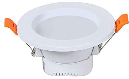 9W LED Encastré Plafonnier Rond Ultra Mince Panneau LED Plafonnier Plat Lumière du Jour Blanc 6000K LED Downlight pour Bureau à Domicile Éclairage Commercial Projecteur Intérieur [Classe énergétique