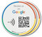 Wiederverwendbare Rezensions-Aufkleber für Google-Rezensionen, 2 Aufkleber, QR & Tap NFC-Aufkleber, Review Us on Google Tap-Aufkleber, iPhone & Android, Boost My Reviews Aufkleber, Einrichtung zu