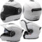 Helm P/J Innensonnenblende KlappHelm MotorradHelm Modular Weiss S