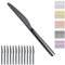 Evanda Black Dinner Knife Set 12 Pieces, Titanium Plated Stainless Steel, Steak & Table Knives, Butter Knife Set, Modern Design, Dishwasher Safe
