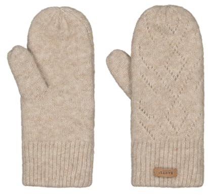 Barts Damen Strickfäustlinge Bridgey gefütterte Winter-Handschuhe 0259 Light Brown 24