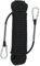 Climbing Rope, 10mm Outdoor Safety Rope, Nylon Rope Static Rock Climbing Rope with Carabiner, Good for Mountaineering, Camping, Rescue, Fire Escape, Ice Climbing, Exploration (Black, 30m)
