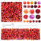 TOAOB 1000 Stück Facettenperlen Rot 4mm 6mm 8mm Glaskristall Perlen Facettierte Glasperlen für Armbänder Halskette Ohrringe Schmuckherstellung