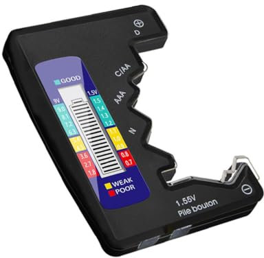 HEMOTON 1 Stk Batterietester Batterieprüfer Werkzeuge t-Werkzeug Batterien Universalwerkzeug Batterietestmessgerät Anzahl erröten Abs
