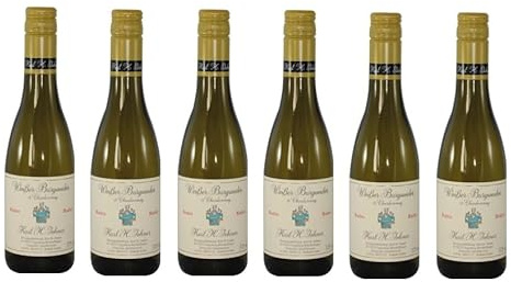 6x 0,375l - 2023er - Karl H. Johner - Weißer Burgunder & Chardonnay - Barrique - HALBE - Qualitätswein Baden - Deutschland - Weißwein trocken