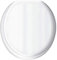 Go Bathrooms White Oval Toilet Seat Soft Close Quick Release Round Soft-Close Toilet Seat Quick Release Antibacterial Glaze Easy Clean Loo Seat White