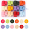 180 Stück Bunte Knöpfe 20mm 4 Löcher Kinderknöpfe Babyknöpfe Knöpfe zum Basteln mit Aufbewahrungsbox Runde Harz Knöpfe für DIY Basteln Nähen Scrapbooking und Dekorieren (12 Farben)