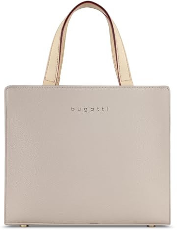 bugatti Ella Mini Tote Bag - Hochwertige Damen-Kunstledertasche in Beige