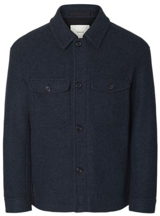 SELECTED HOMME Male Shacket Wollmix | Shacket