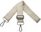 Verstellbarer Schultergurt für Taschen Taschengurte zum Wechseln, Umhängegurt für Taschen, Schulterriemen 3.8cm Breite mit Silber Karabiner Taschenband für Damen Handtaschen, Beige, M5
