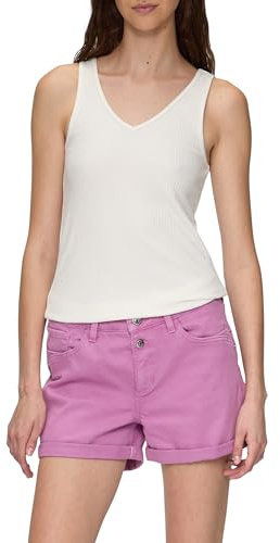 QS Geripptes Top im Slim Fit aus Modalmix