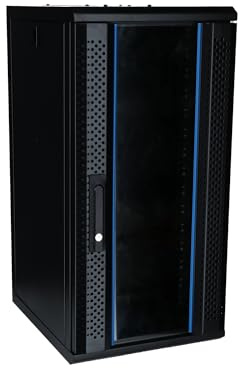 DSIT 15 HE - 10 Zoll Serverschrank - Glastür | (BxTxH) 370x450x752mm - Schwarz - , Kompakt