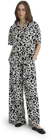 Mavi Damen Woven Pants Hose, geo Animal Print, XL