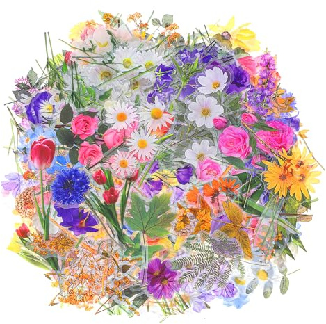 320Pcs Cute Vintage Floral Sticker Transparent Flower Stickers Floral Stickers Clear Wildflower Sticker Colorful Vintage Craft for Water Bottles Scrapbooking Journaling Card Making Crafts