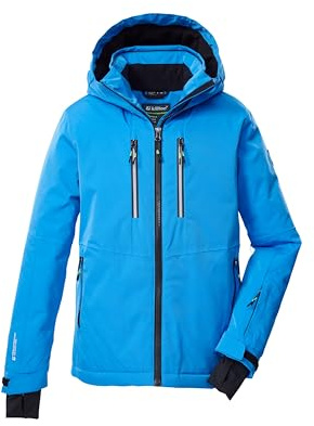 killtec Bambini e ragazzi Giacca da sci/giacca funzionale con cappuccio e paraneve KSW 191 BYS SKI JCKT, sky, 176, 43474-000