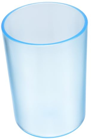 EPIGEIST Plastic Toothbrush Cup Small Bathroom Tumbler for Brushing | Blue, Smooth Edge Design, Wear-resistant Surface, for Drinking and Toothbrushing Use, Children and Adults