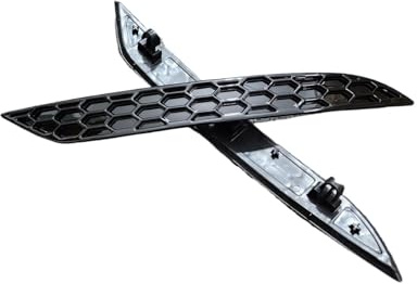 Auto Frontgrill Für VW Für Golf Für GTI Für GTD R Für Line Facelift 2017-2020 Schwarz Glänzender Heckstoßstangen-Reflektoreinsatzsatz Honeycomb Kühlergrill Front