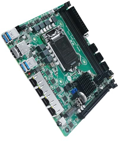 Motherboards ITX Form Factor 8 Port 4 2.5GB Networking Interfaces Double NVMe3.0 for 8th 9th Gen Motherboards