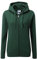 Russell Ladies Premium Authentic Zipped Hoodie (3-Layer Fabric) (M) (Bottle Green)