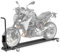 Peana Aparcamiento Moto con calzo de Rueda Compatible para Honda Goldwing GL 1500 ConStands Smart Mover, MAX. 450 kg, Gris