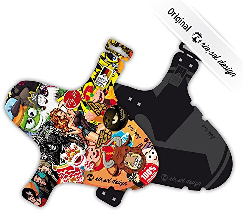 'RIESEL Kol OSS Mudguard Mud Guard Long Front Bicycle Bike Suspension Fork | XC/MTB/Marathon//Free Ride DH/26/27.5/29 Inch, STICKERBOMB 2017
