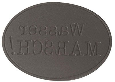 Rayher 34269000 Label Wasser Marsch!, 55x40mm, oval, SB-Btl 1Stück