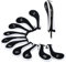 OxoxO 10x Long Neck Iron Zippered Golf Head Covers Headcover Compatible with All Brands Taylormade Titleist Callaway Ping Cobra Nike Etc 3-Sw