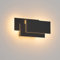 K-Bright LED Wandleuchten Innen,24W,IP20 Mordern Wandlampe LED Wandbeleuchtung für Wohnzimmer Schlafzimmer Treppenhaus Flur Warmweiß 3000K,Schwarz