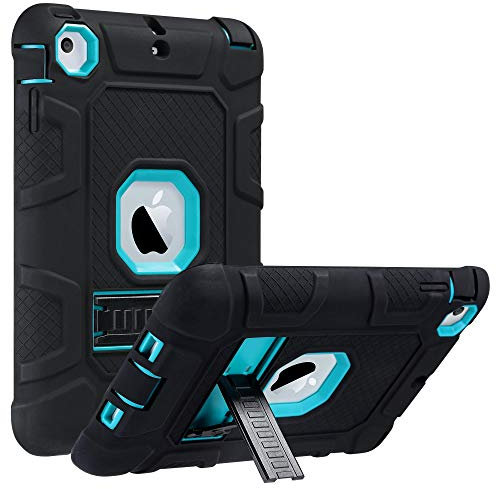 ULAK iPad Mini 1 2 3 Case, iPad Mini Shockproof Protective Case Cover with Stand for Apple iPad Mini 1/2/3 - Blue and Black