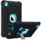 ULAK Funda iPad Mini 1/2/3, [Serie Armor] 3 in 1 híbrido Cases de la Cubierta a Prueba de Golpes Carcasa con Soporte Función para el iPad Mini/iPad Mini 2 / iPad Mini 3 - Azul