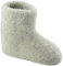 SamWo, 100% Reine Schafwolle Hausschuhe Wollhausschuhe Fußwärmer Hüttenschuhe Stiefel hellgrau Premium, FW 37-38 HGR Pr