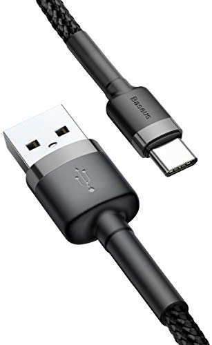 Baseus Cafule | Câble USB extrêmement puissant vers - Câble de type C. Prend en charge Quick Charge 3.0 Charge rapide et Transfert de données de 480 Mbps.