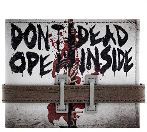 Cartera de Walking Dead No se abra Correa abotonado Gris