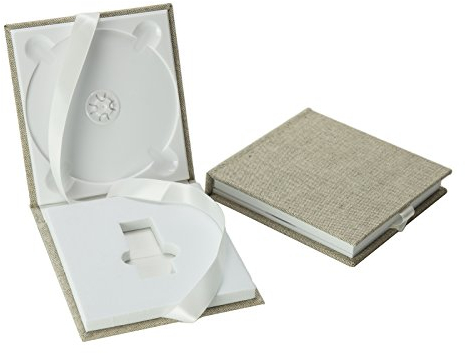 Elegantdisk Leder USB Case, Tasche, Album. USB Case mit DVD Tray. USB Tasche mit DVD Slot. Album für USB und DVD (Gray, USB+CD)