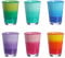 KASANOVA Set bicchieri in vetro colorato, 6 pezzi multicolore Acqua,Tavola