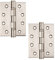Excel XL867 Pair of 4 Grade 11 Door Hinges, Satin Chrome