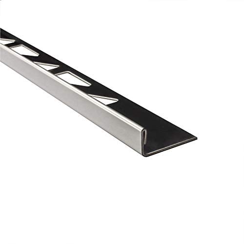 10x L-Profil Edelstahlschiene Fliesenprofil Fliesenschiene Edelstahl V2A L250cm 8mm glänzend