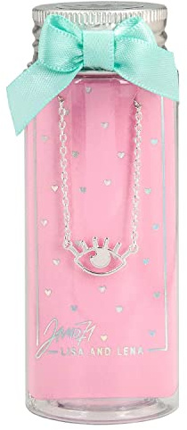 Depesche 10521 Kette in Geschenkverpackung, Lisa und Lena J1MO71, Silber, bunt