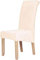 Homaxy Samt Stuhl deckt Satz von 6, Stretch Esszimmer Stuhl deckt, Spandex Plüsch Stuhl Decken Große Esszimmer Stuhl Protector (Beige)