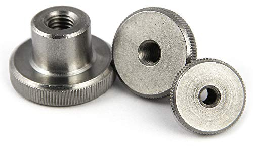 PROTECH 2 Stück Rändelmuttern M8 Edelstahl A1 VA Rostfrei hohe Form Mutter Rändel Muttern DIN466