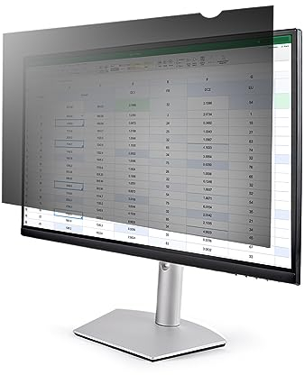 StarTech.com Displayschutzfolie für 24 Zoll PC Display - Monitor Blickschutzfolie - Bildschirmsichtschutz - Blau Licht Filter - 16:10 Breitbild - Matt/Hochglanz - +/-30 Grad (PRIVACY-SCREEN-24MB)